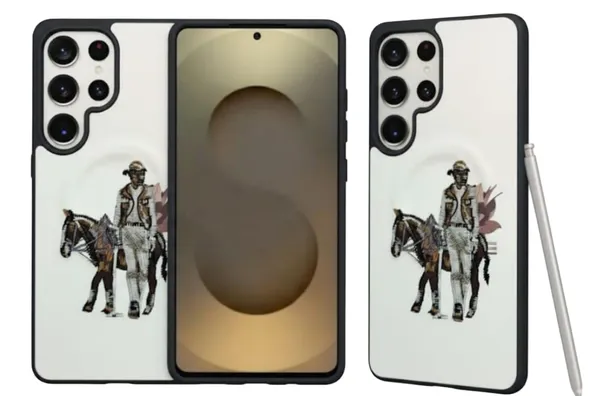 White_Sanata_Barbara_Premium_Case_For_Samsung_Galaxy_S25_Ultra,_Decorative_Art_Design_Frame_Protective_Cover