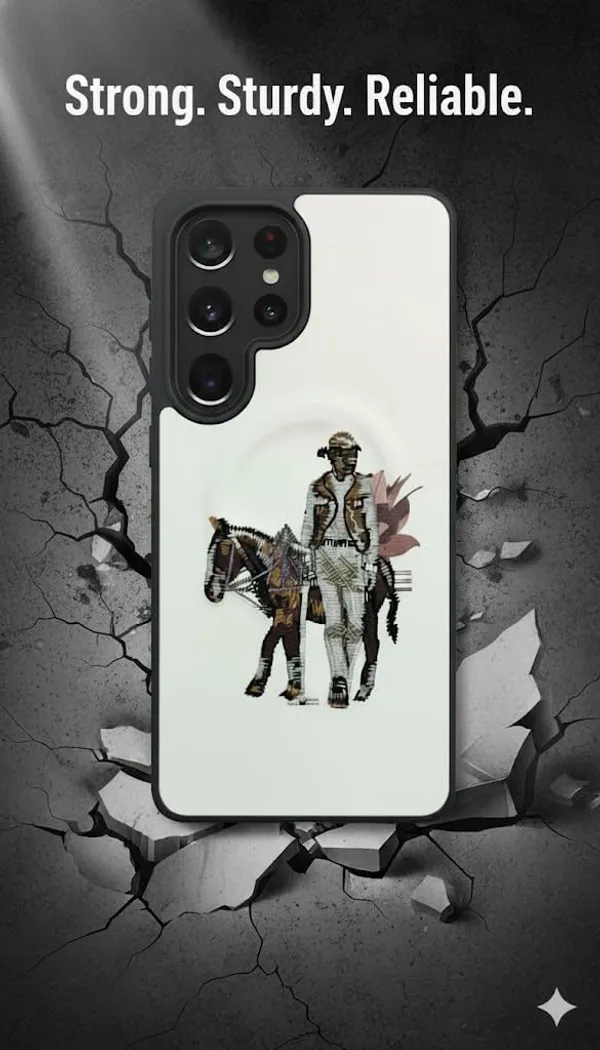 White_Sanata_Barbara_Premium_Case_For_Samsung_Galaxy_S25_Ultra,_Decorative_Art_Design_Frame_Protective_Cover
