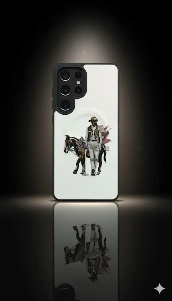 White_Sanata_Barbara_Premium_Case_For_Samsung_Galaxy_S25_Ultra,_Decorative_Art_Design_Frame_Protective_Cover