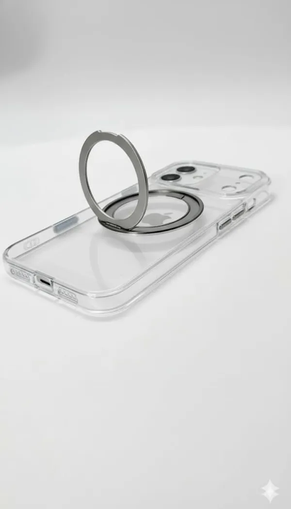 Transprent_Premium_Crystal_Clear_Case_For_Iphone_17_Pro_Max,_Magsafe_Compatible,_Shockproof,_360_Rotating_Ring_Holder,_Kickstand,_Anti-Scratch_Protection_For_Iphone_17_Pro_Max