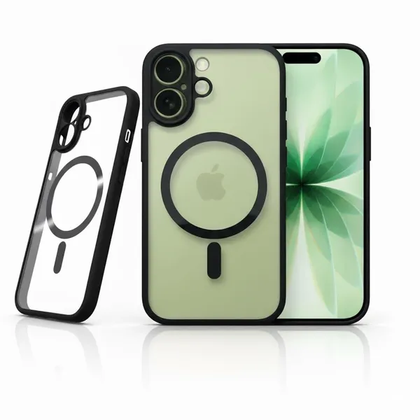 Transparent_Premium_Crystal_Clear_Case_For_Iphone_17,_Transparent_Protective_Cover_With_Magsafe_Ring,_Black_Frame,_Slim_Design