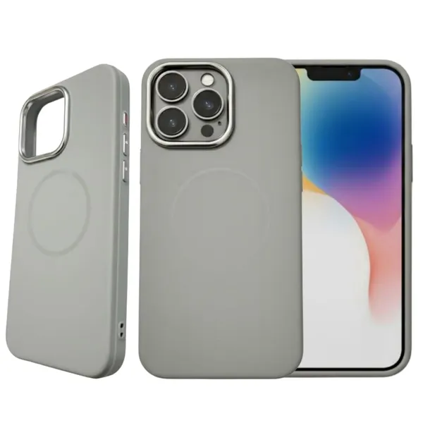 Grey_Premium_Shockproof_Sillicon_Case_For_Iphone_15_Pro_Max,_Gray,_Military-Grade_Protection,_Wireless_Charging_Compatible,_Matte_Finish,_Anti-Fingerprint,_Slim_Profile