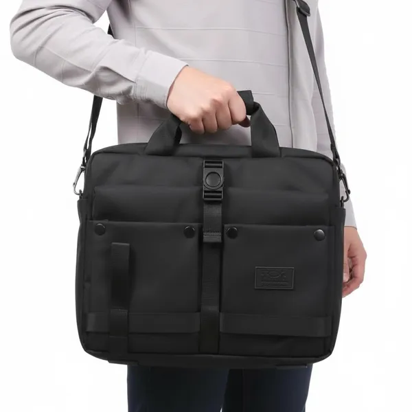 Grey_Professional_Laptop_Messenger_Bag,_Black,_Multi-Compartment_Design_With_Fleece_Sleeve,_Trolley_Strap,_Anti-Slip_Shoulder_Cushion_For_Business_Travel