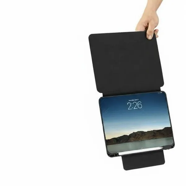 Black_360_Degree_Rotary_Magnetic_Stand_Holder_For_Ipad,_Black,_Portrait_And_Landscape_Mode_Compatible,_Strong_Magnetic_Grip,_Universal_Tablet_Mount