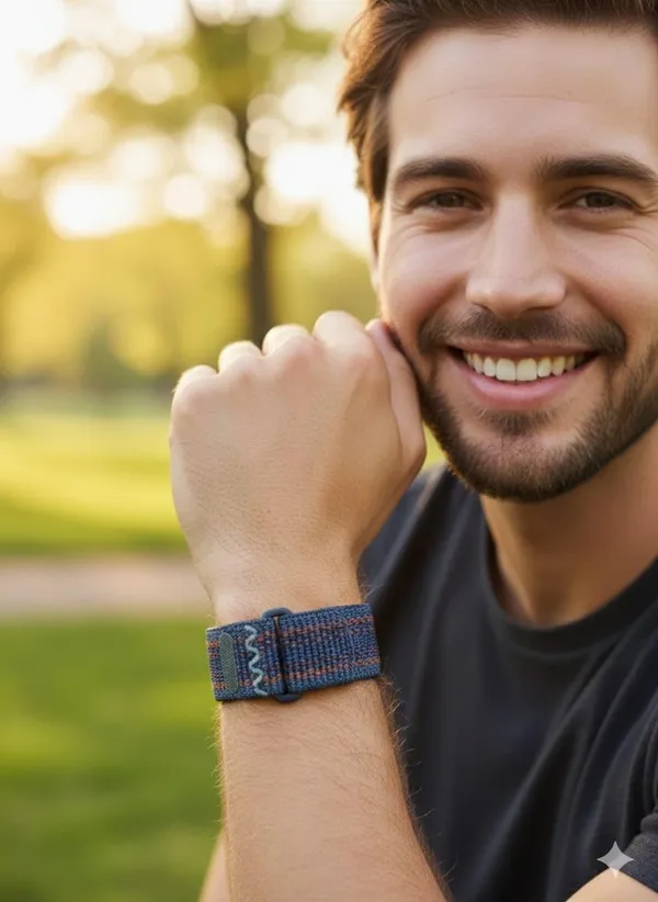 Blue_Premium_Strechable_Strap_For_Apple_Watch,_Blue_Striped_Pattern,_Compatible_With_Iwatch_46Mm,_Adjustable_Strap