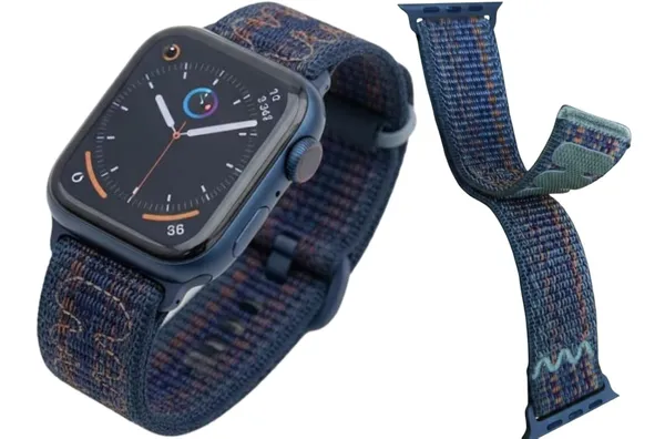 Blue_Premium_Strechable_Strap_For_Apple_Watch,_Blue_Striped_Pattern,_Compatible_With_Iwatch_46Mm,_Adjustable_Strap