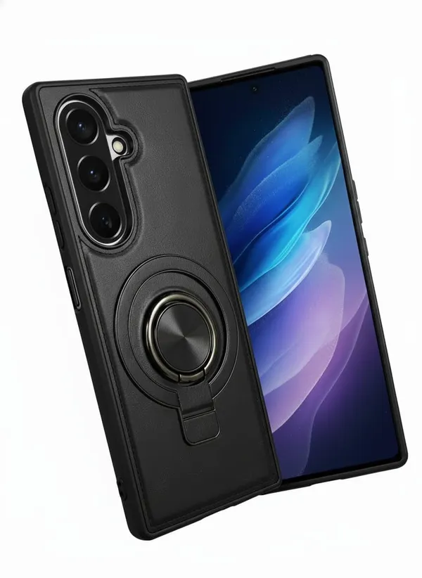 Black_Premium_Protective_Case_For_Galaxy_Z_Fold_7,_Black,_Ring_Holder_Stand,_Slim_Hybrid_Design