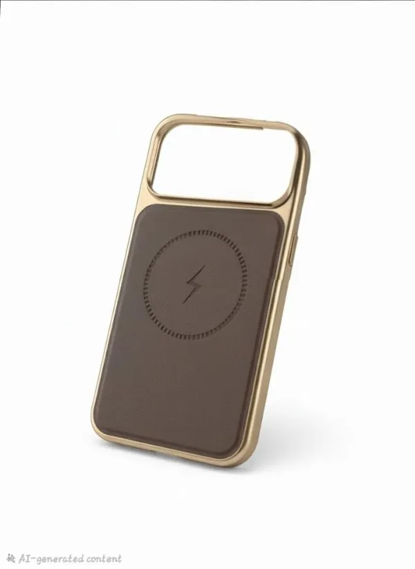 Dark_Brown_Premium_Case_With_Wireless_Charging_For_Iphone_17_Pro_Series,_Metal_Frame_Wireless_Charging_Compatible,_Protective_Cover,_Premium_Feel_(Iphone_17_P)