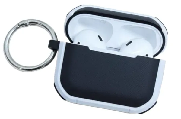 Black_Premium_Case_With_Lock_For_Airpods_Pro_2Nd,_Rugged_Shockproof_Full_Protective_Cover,_Military-Grade_Tpu_Hard_Shell_With_Keychain_Carabiner_For_Apple_Airpods_Pro_2
