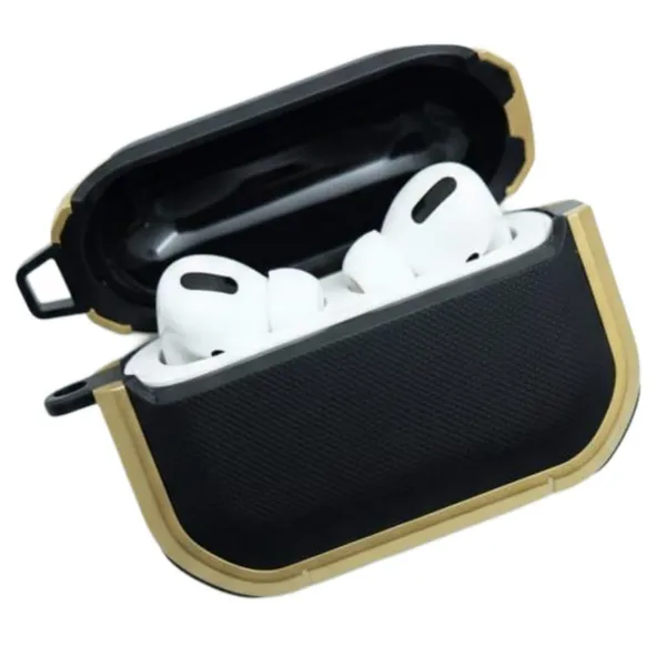 Gold_&_Black_Rugged_Case_For_Airpods_Pro_2,_Wireless_Compatible,_Shockproof_Hard_Shell_Protective_Cover_With_Secure_Lock_&_Carabiner,_Full-Body_Armor_For_Apple_Airpods_Pro_2Nd_Generation