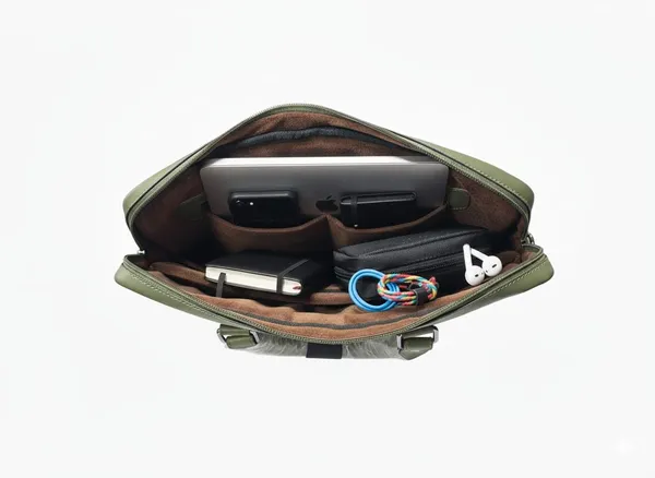 Olive_Green_Premium_Professional_15.6_Laptop_Messenger_Bag_Durable_Green_Pu_Leather_Business_Case_Shock-Absorbing_Padded_Briefcase_With_Multiple_Accessory_Pockets