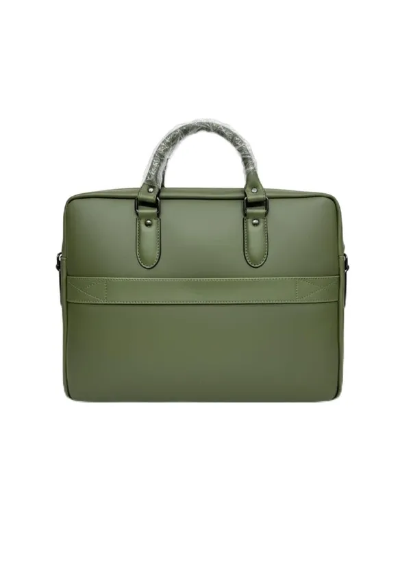 Olive_Green_Premium_Professional_15.6_Laptop_Messenger_Bag_Durable_Green_Pu_Leather_Business_Case_Shock-Absorbing_Padded_Briefcase_With_Multiple_Accessory_Pockets