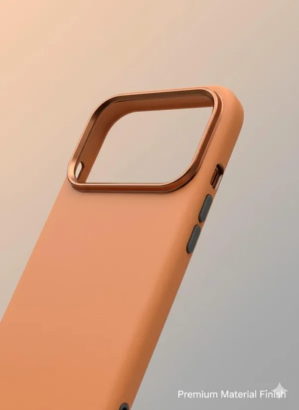 Tan_Premium_Carbonfiber_Wireless_Charging_Compatible_Case_For_Iphone_17_Pro_Max,_Tan_Brown,_Soft-Touch_Non-Slip_Grip_With_Raised_Camera_Bezel_Protection