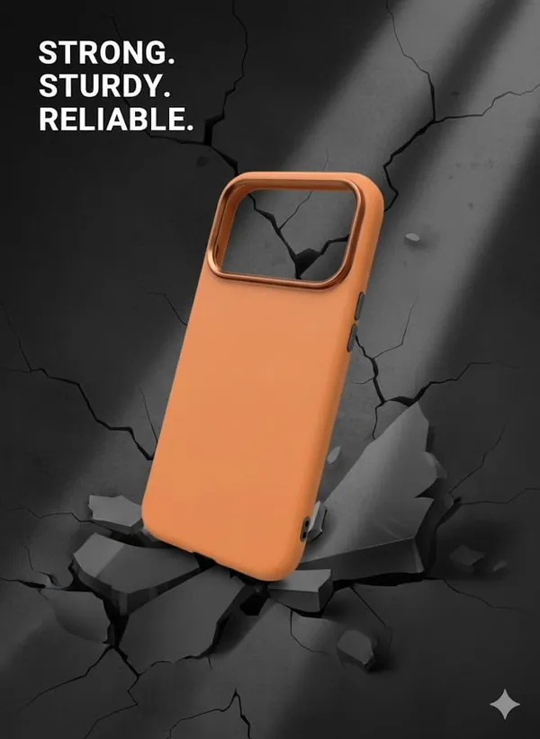 Tan_Premium_Carbonfiber_Wireless_Charging_Compatible_Case_For_Iphone_17_Pro_Max,_Tan_Brown,_Soft-Touch_Non-Slip_Grip_With_Raised_Camera_Bezel_Protection