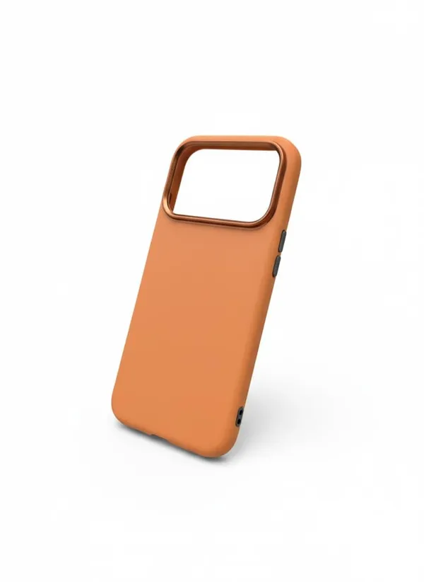 Tan_Premium_Carbonfiber_Wireless_Charging_Compatible_Case_For_Iphone_17_Pro_Max,_Tan_Brown,_Soft-Touch_Non-Slip_Grip_With_Raised_Camera_Bezel_Protection