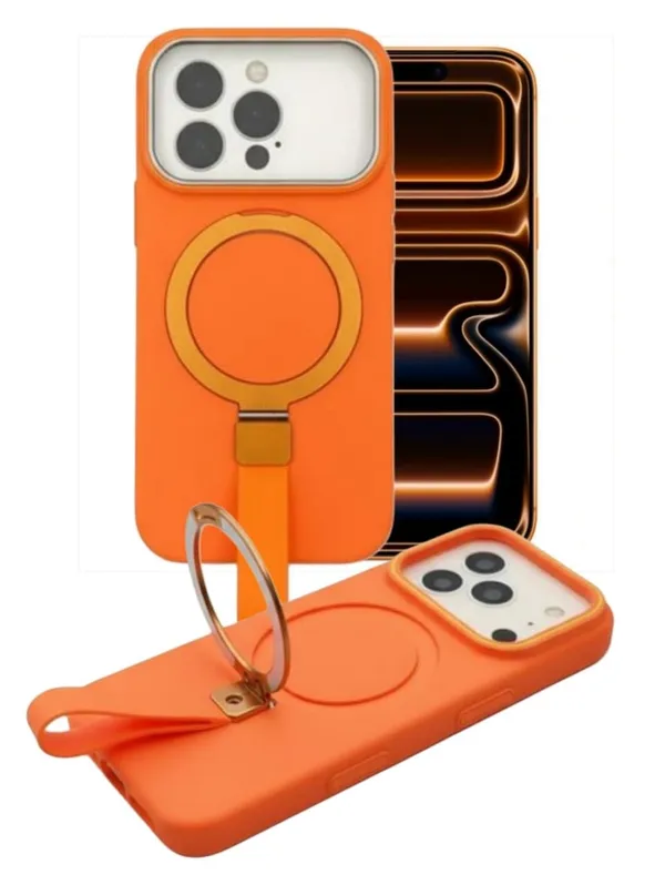 Orange_Premium_Magnetic_Silicone_Stand_Cover_With_Ring_Holder_Phone_Case_(_Iphone_17_Pro)