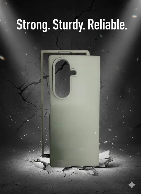 Daygray_Protective_Phone_Case_For_Samsung_Galaxy_Z_Fold_7,_Gray_Slim_Cover,_Premium_Protection,_Screen_Protector_Inbult