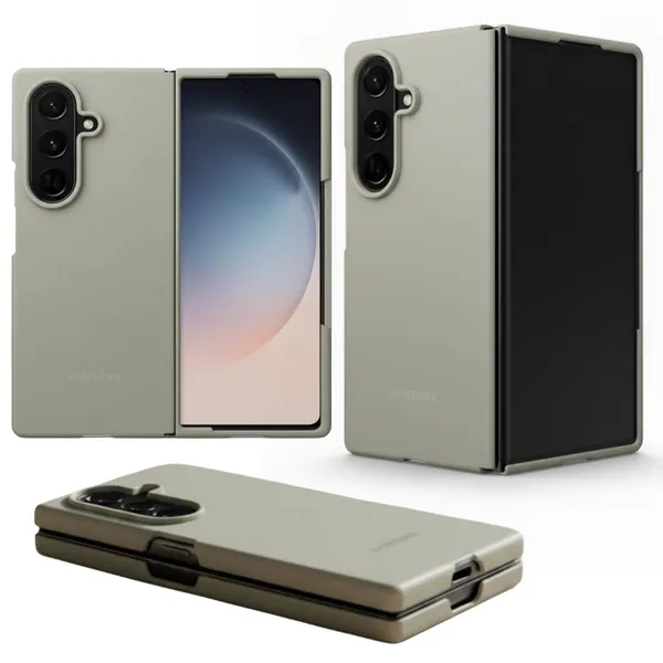 Daygray_Protective_Phone_Case_For_Samsung_Galaxy_Z_Fold_7,_Gray_Slim_Cover,_Premium_Protection,_Screen_Protector_Inbult