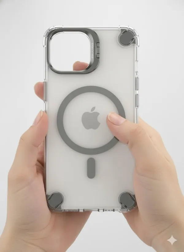 Transparent_Ultimate_Protection_Premium_Case_For_Iphone_15_Pro/15_Pro_Max_Wireless_Charging_Ring_Case,_Camera_Kickstand,_Military_Grade_Drop_Protection_(Iphone_15_Pro)_Crystal_Clear