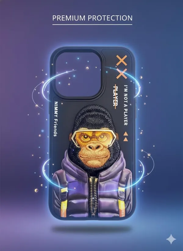 Black_Designer_Phone_Case_For_Iphone_15_Pro/15_Pro_Max,_Cool_Monkey_Design_With_Purple_Jacket,_Black_Protective_Cover_With_Artistic_Graphics_(Iphone_15_Pro_Max)