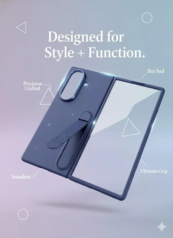 Blue_Premium_Phone_Case_For_Samsung_Galaxy_Z_Fold_7,_Navy_Blue_Protective_Cover_With_Kick_Stand