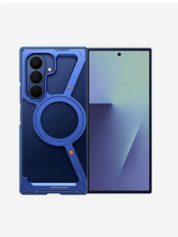 Blue_Premium_Aluminum_Bumper_With_Stand_For_Samsung_Galaxy_Z_Fold_7,_Blue_Metal_Protective_Case_With_Ring_Holder,_Sturdy_Design,_Drop_Protection