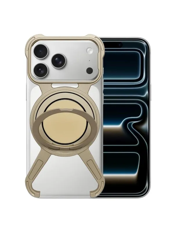 Champagne_Gold_Premium_Metallic_Phone_Ring_Holder_Case_For_Iphone_17_Series,_Champagne_Gold,_Rotating_Grip_Mount_With_Kickstand_Function_(Iphone_17_Pro_Max)