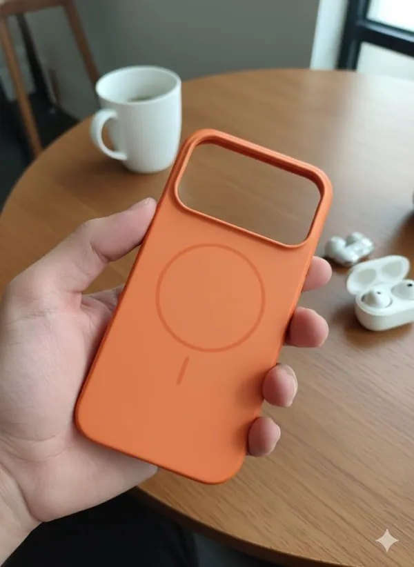 Coral_Orange_Premium_Silicone_Phone_Case_For_Iphone_17_Pro_Series,_Premium_Protective_Cover_With_Wireless_Charging_Compatible_Ring_Design,_Coral_Orange_(Iphone_17_Pro)