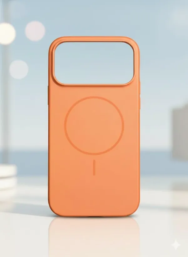 Coral_Orange_Premium_Silicone_Phone_Case_For_Iphone_17_Pro_Series,_Premium_Protective_Cover_With_Wireless_Charging_Compatible_Ring_Design,_Coral_Orange_(Iphone_17_Pro)