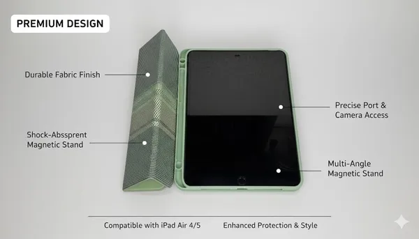 Olive_Green_Premium_Protective_Case_For_Ipad_10Th_Generation_10.9/A16_Folio_Cover_With_Stand_Function,_(Ipad_10Th_Generation_10.9)