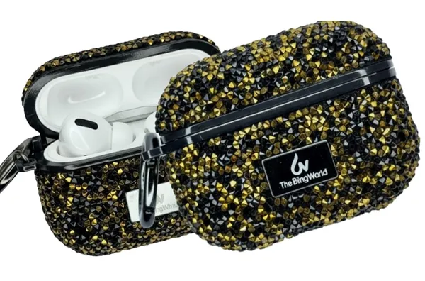 Black_&_Gold_Premium_Black_And_Gold_Diamond_Glitter_Case_For_Airpods_Pro_2_Premium_Rhinestone_Protective_Cover