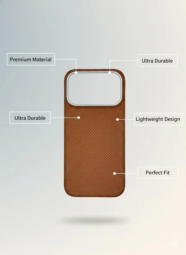 Brown_Carbon_Fiber_Case_For_I_Phone_17_Pro,_Brown_Textured_Pattern,_Shockproof_Protective_Cover,_Slim_Fit,_Wireless_Charging_Compatible_(Iphone_17_Pro)