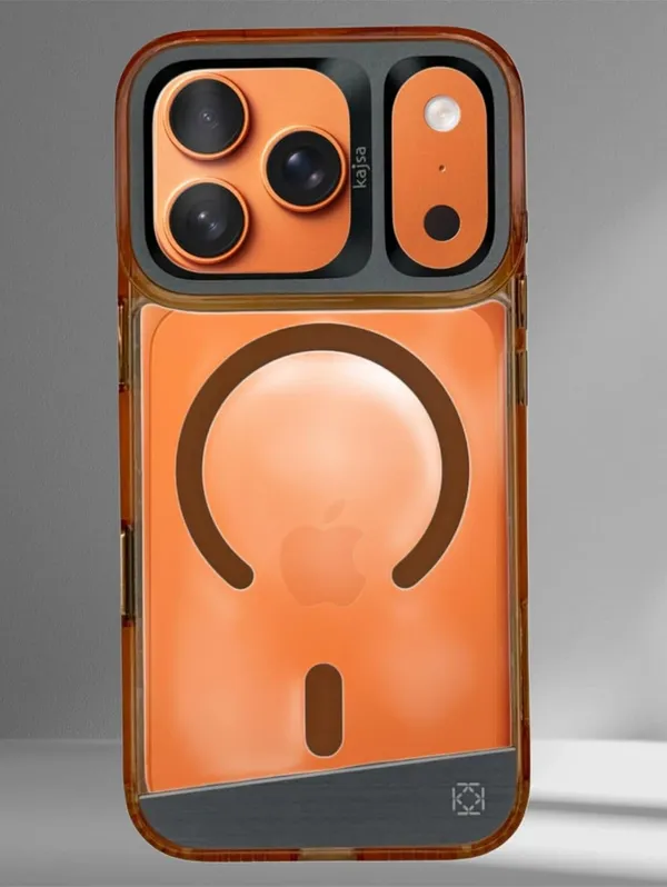 Orange_Premium_Protective_Case_For_Iphone_17_Pro/Pro_Max,_Transparent_Back_Cover_With_Bronze_Frame,_Wireless_Charging_Compatible,_Shockproof_Design_(Iphone_17_Pro_Max)