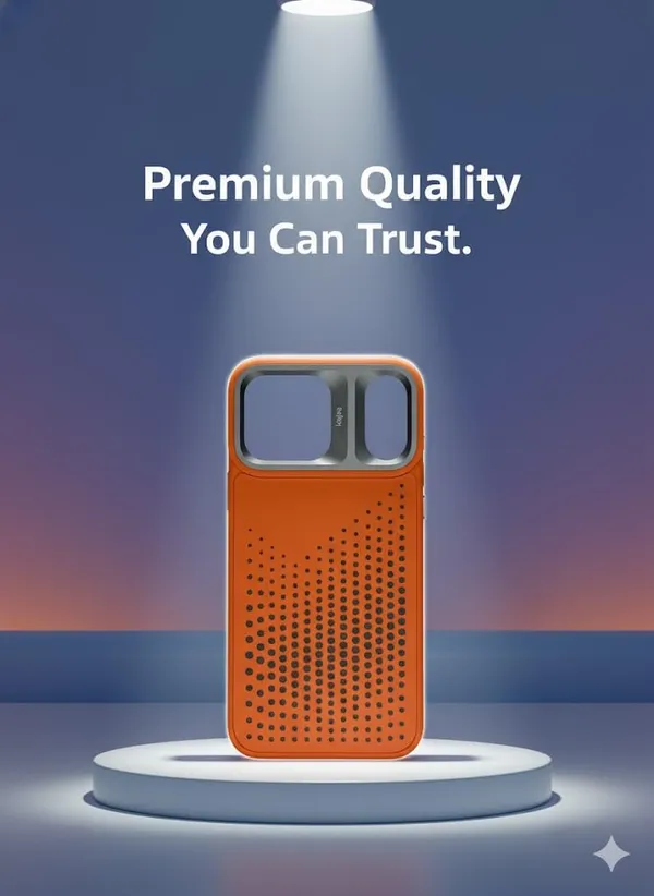 Orange_Premium_Hard_Silicon_Case_For_Iphone_17_Pro_Max,_Orange,_Protective_Dotted_Pattern_Design