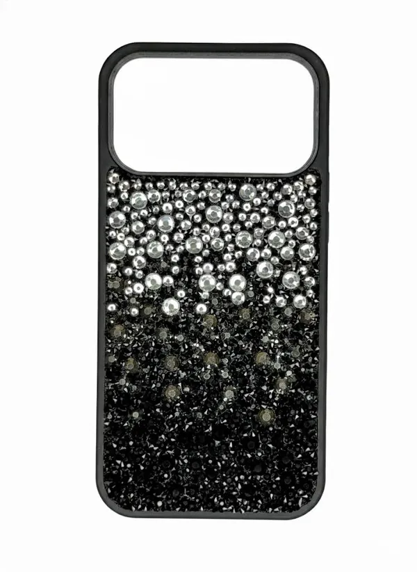 Silver_&_Black_Luxury_Diamond_Glitter_Gradient_Crystal_Diamond_Design,_Navy_Blue_Frame_With_Silver_Pink_Purple_Rhinestones_Case_For_Iphone_17_Pro