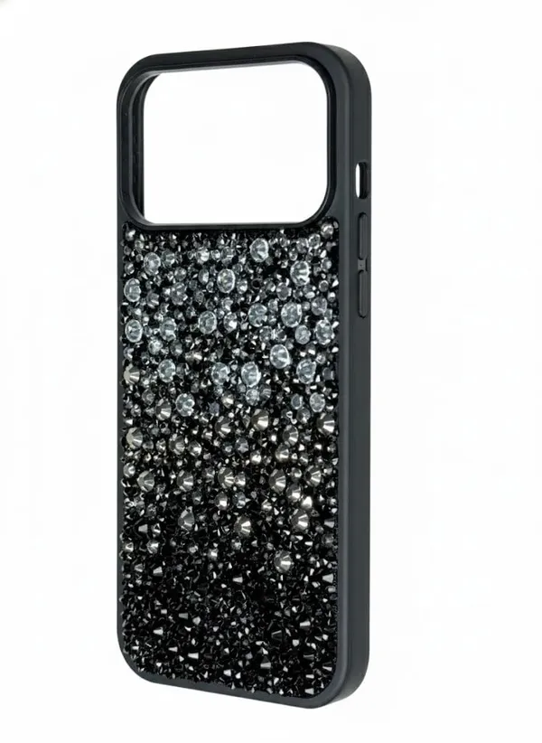 Silver_&_Black_Luxury_Diamond_Glitter_Gradient_Crystal_Diamond_Design,_Navy_Blue_Frame_With_Silver_Pink_Purple_Rhinestones_Case_For_Iphone_17_Pro