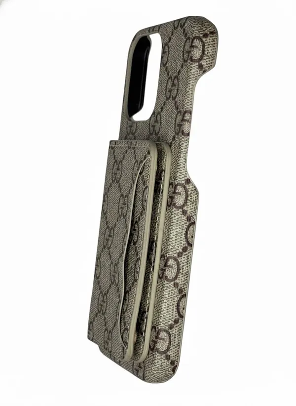 Beige_Premium_Card_Holder_Case_For_Iphone_16_Pro/Pro_Max,_Canvas,_Phone_Wallet_With_Card_Slots,_Colors_Available