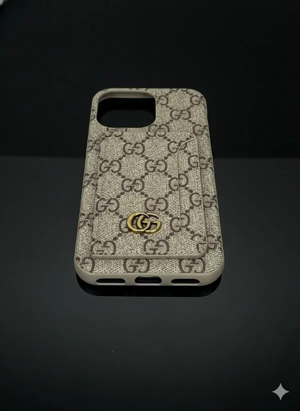 Beige_Premium_Card_Holder_Case_For_Iphone_16_Pro/Pro_Max,_Canvas,_Phone_Wallet_With_Card_Slots,_Colors_Available