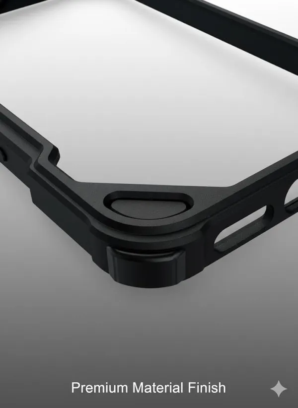Black_Premium_Metal_Bumper_Case_For_Iphone_17_Pro_Max,_Corner_Guard,_Premium_Protective_Frame,_Black_Aluminum