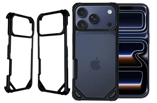Black_Premium_Metal_Bumper_Case_For_Iphone_17_Pro_Max,_Corner_Guard,_Premium_Protective_Frame,_Black_Aluminum