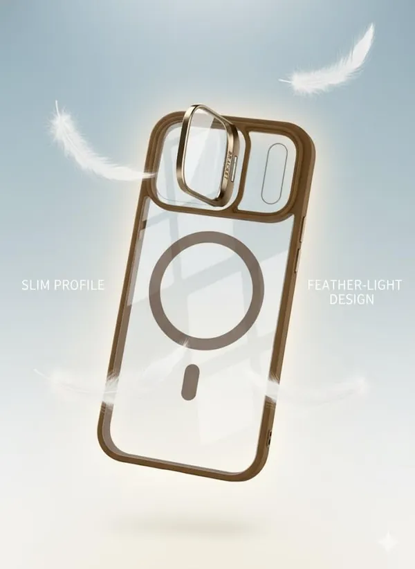 White_Premium_Crystal-Silicone_Case_For_Iphone_17_Pro_Max,_Protective_Phone_Cover_With_Camera_Kickstand,_Slim_Fit_Design