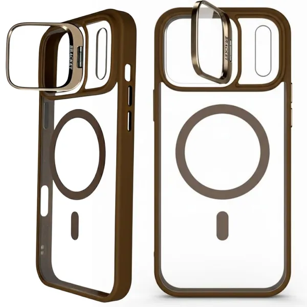 White_Premium_Crystal-Silicone_Case_For_Iphone_17_Pro_Max,_Protective_Phone_Cover_With_Camera_Kickstand,_Slim_Fit_Design