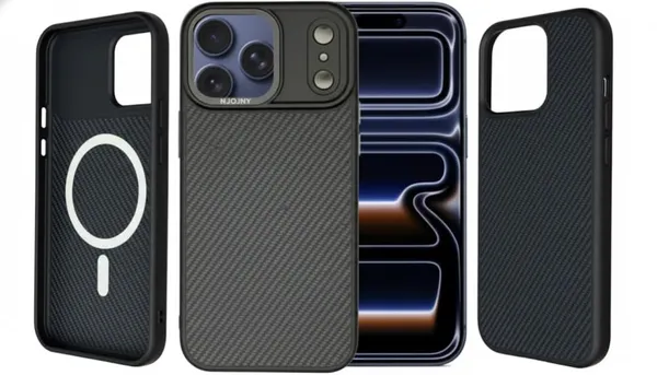 Black_Premium_Carbon_Fiber_Case_For_Iphone_17_Pro_Max,_Premium_Protective_Cover_With_Textured_Design_Slim_Fit