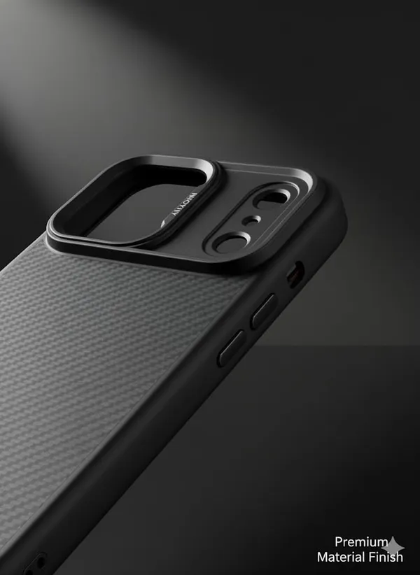 Black_Premium_Carbon_Fiber_Case_For_Iphone_17_Pro_Max,_Premium_Protective_Cover_With_Textured_Design_Slim_Fit
