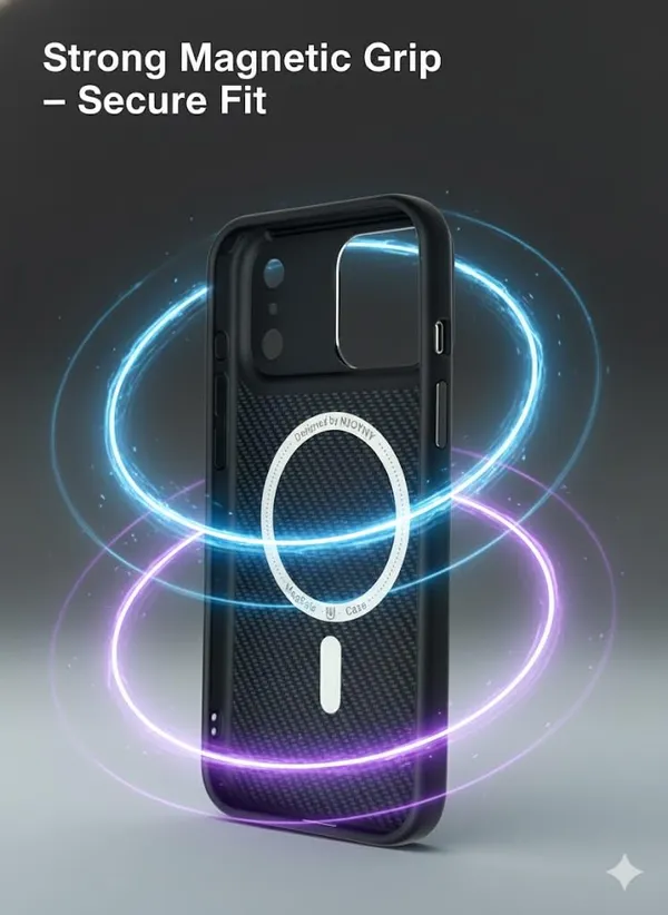 Black_Premium_Carbon_Fiber_Case_For_Iphone_17_Pro_Max,_Premium_Protective_Cover_With_Textured_Design_Slim_Fit