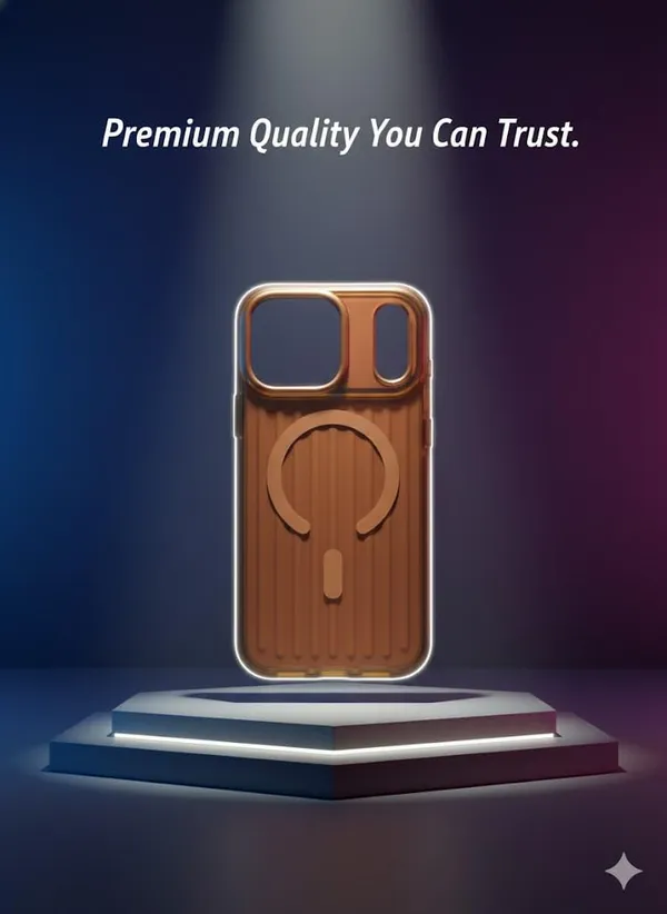 Brown_Premium_Wooden_Pattern_Glossy_Phone_Case_For_Iphone_17_Pro_Max,_Protective_Cover_With_Horseshoe_Design_Slim_Fit