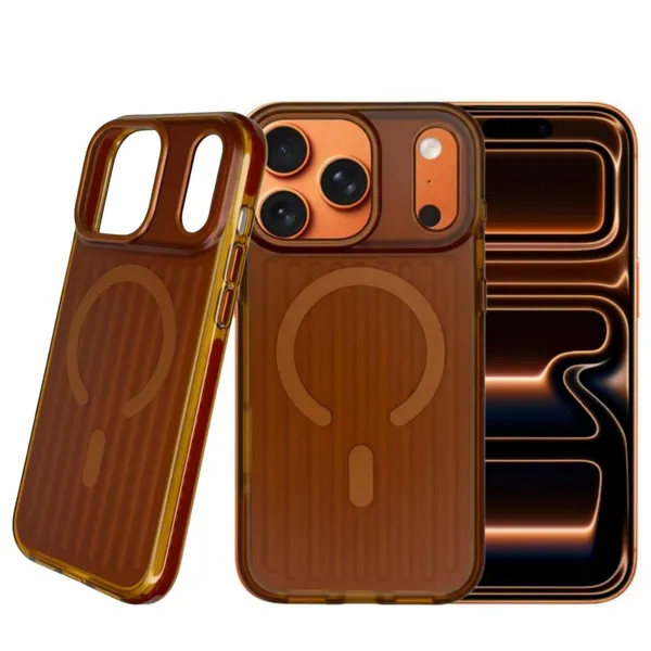 Brown_Premium_Wooden_Pattern_Glossy_Phone_Case_For_Iphone_17_Pro_Max,_Protective_Cover_With_Horseshoe_Design_Slim_Fit