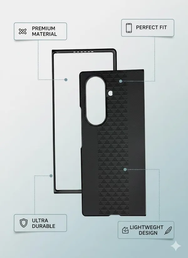 Black_Premium_Carbon_Fiber_Case_For_Samsung_Galaxy_Zfold_7,_Wireless_Compatible,_Ultra_Durable_Lightweight_Design,_With_Premium_Material,_Black