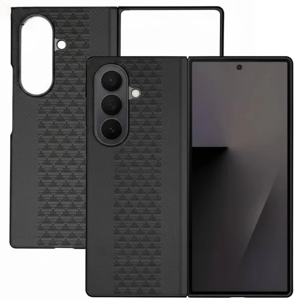 Black_Premium_Carbon_Fiber_Case_For_Samsung_Galaxy_Zfold_7,_Wireless_Compatible,_Ultra_Durable_Lightweight_Design,_With_Premium_Material,_Black