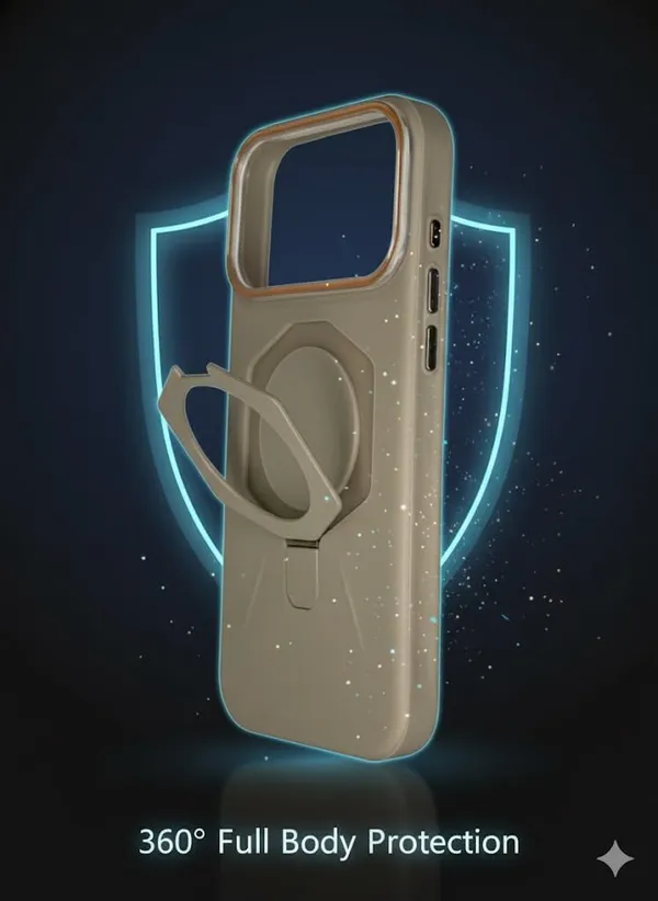 Beige_Ak_Premium_Protective_Case_For_Iphone_17_Pro,_Military-Grade_Protection_With_Kickstand_Ring_Holder,_Slim_Hard_Shell_Cover,_Space_Gray_(Beige,_Iphone_17_Pro)